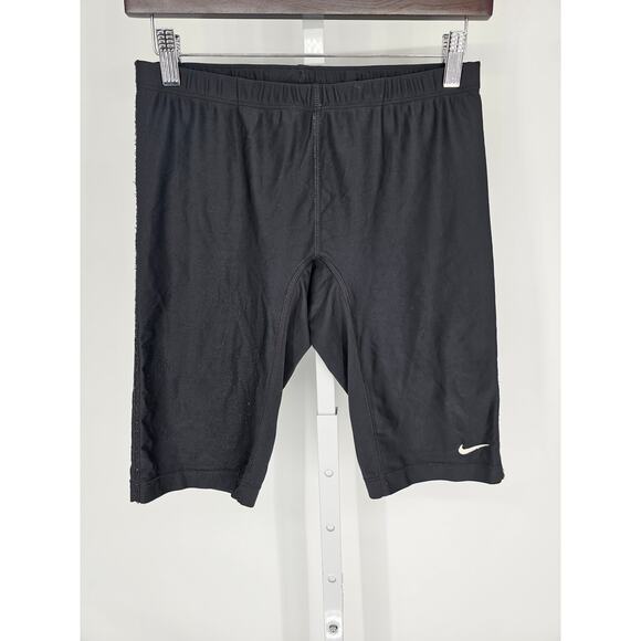 Nike Mens Sz M bermuda Length Compression Shorts Black Athletic - Picture 1 of 3